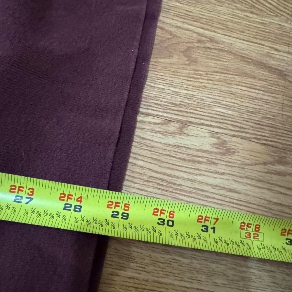 Vintage Champion Reverse Weave‎ Sweatshirt 90s Burgundy Striped Spellout Size XL - Picture 7 of 7